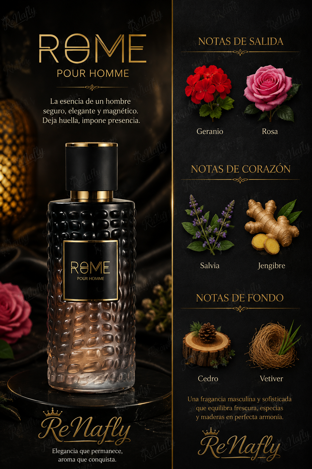 Rome Pour Homme, Bharara, Eau de Parfum, Hombre, 100ml