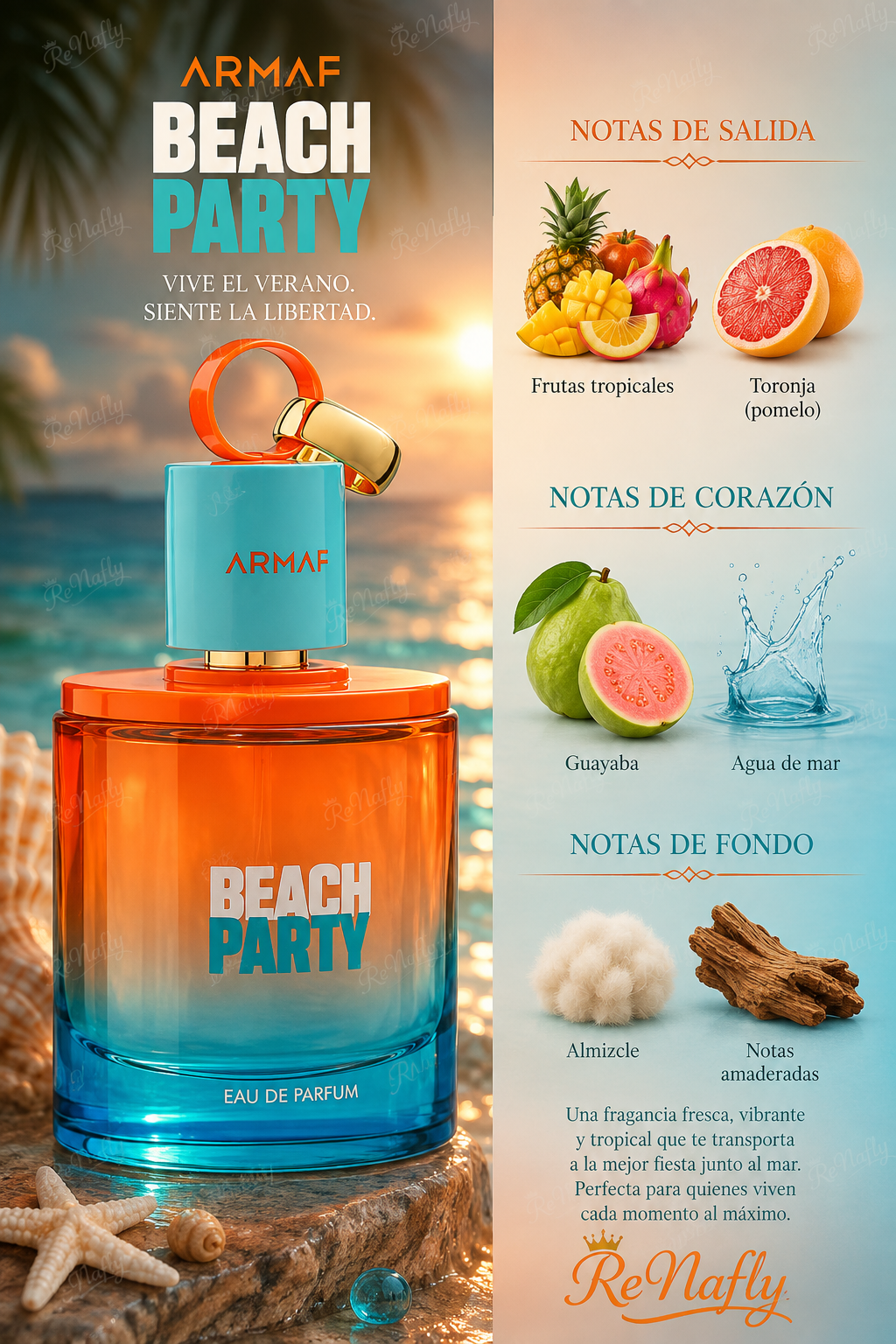 Beach Party, Armaf, Eau De Parfum, Unisex, 100Ml