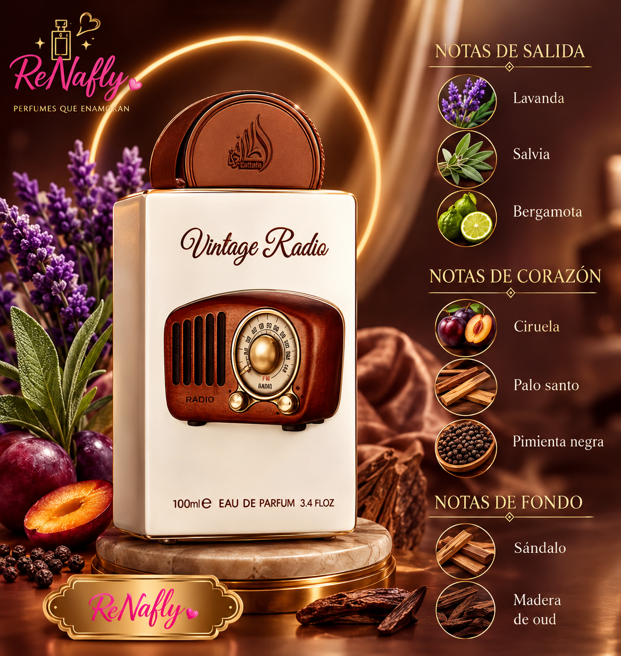 Vintage Radio, Lattafa, Eau de Parfum, Unisex, 100ml