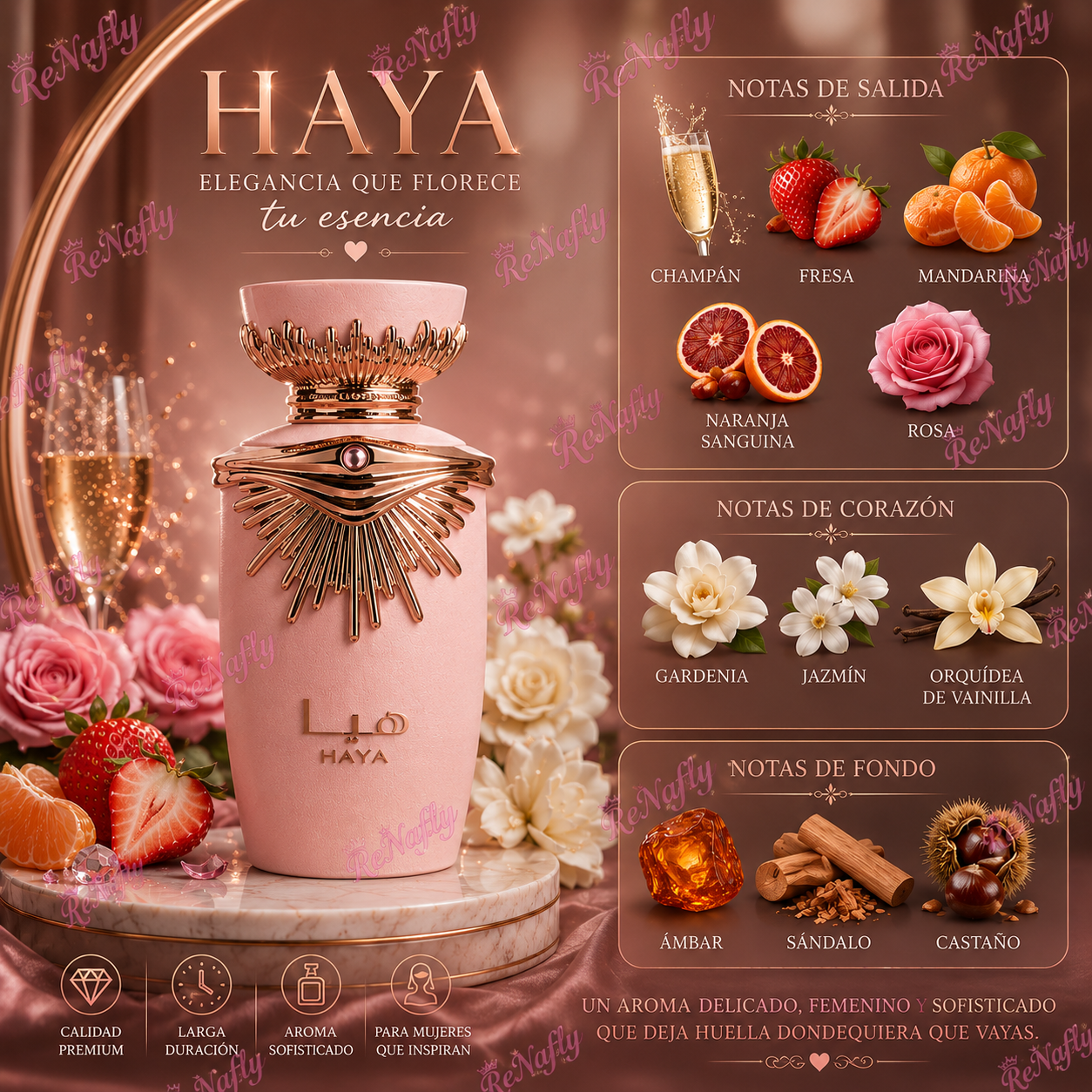 Haya, Lattafa, Eau De Parfum, Mujer, 100ml