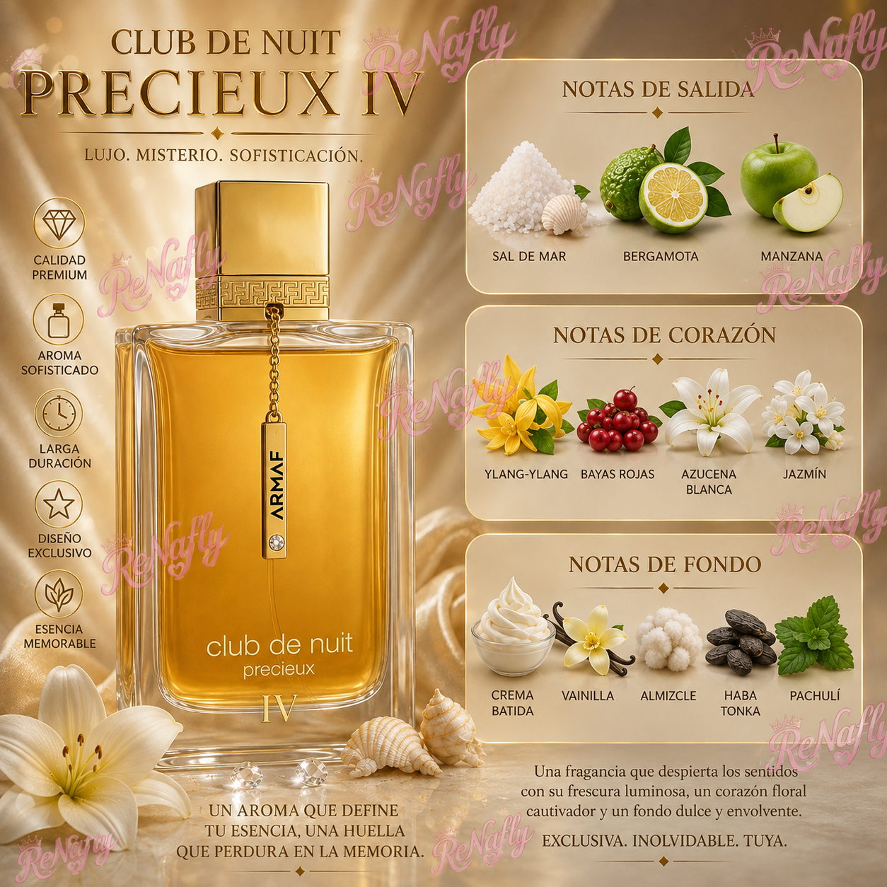 Club de Nuit Precieux IV, Etrait de Parfum, Armaf, Women, 55ml