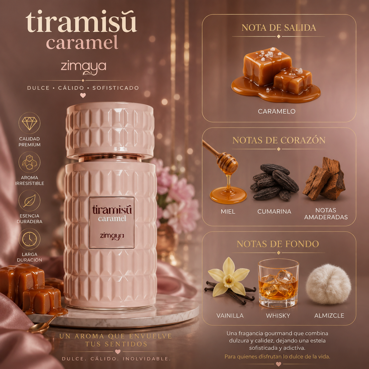 Tiramisu Caramel, Zimaya, EDP, Women, 100ml