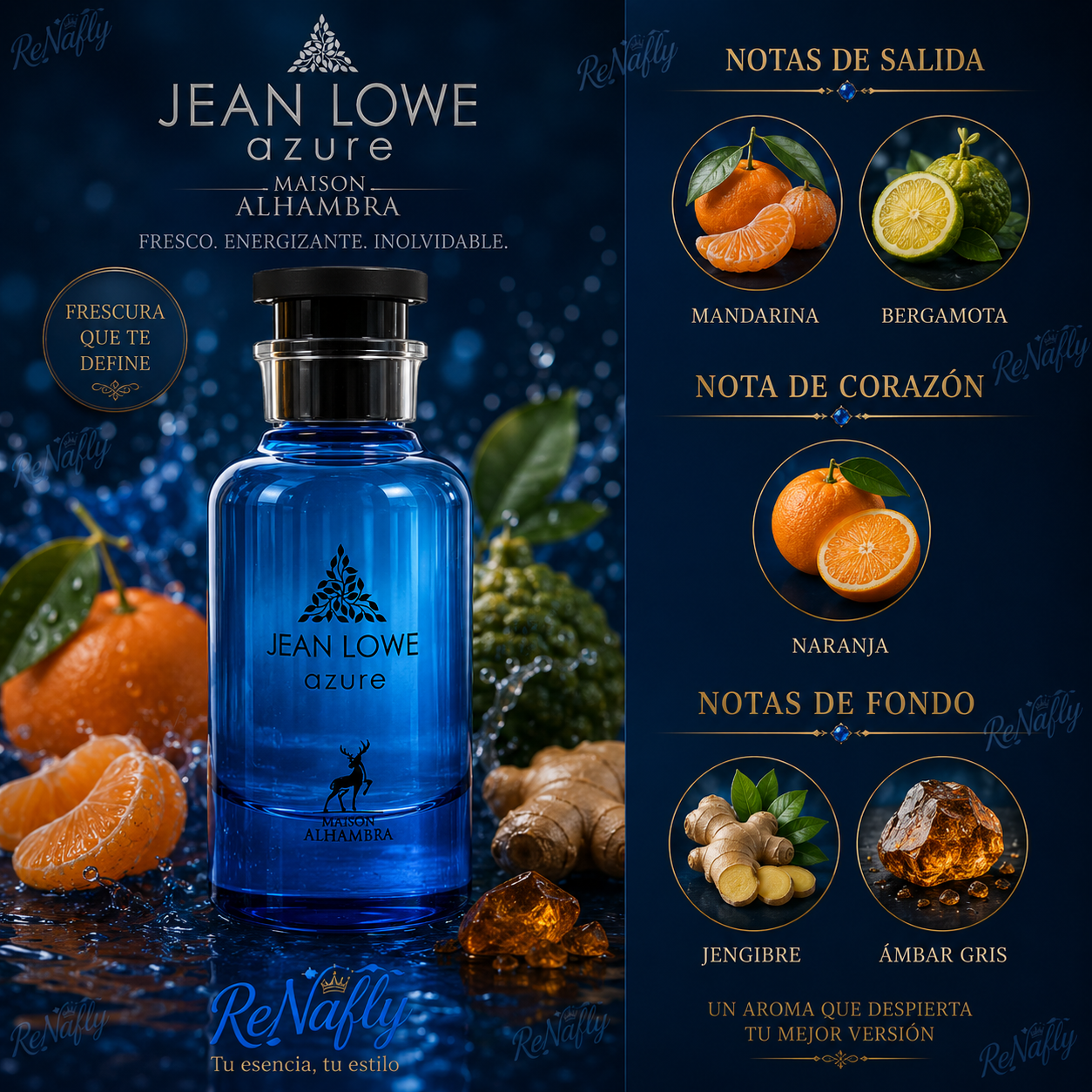 Jean Lowe Azure, Maison Alhambra, Eau de Parfum, Unisex, 100ml