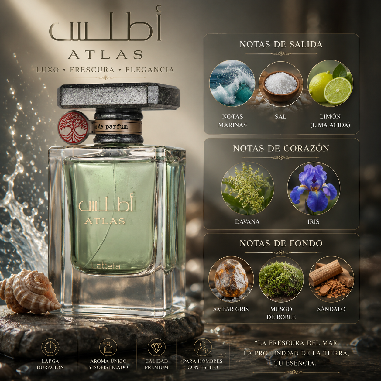 Atlas, Lattafa, Eau De Parfum, Unisex, 55ml