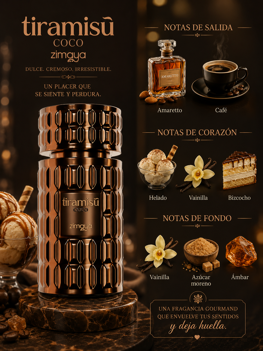 Tiramisu Coco, Zimaya, Eau de Parfum, Unisex, 100ml