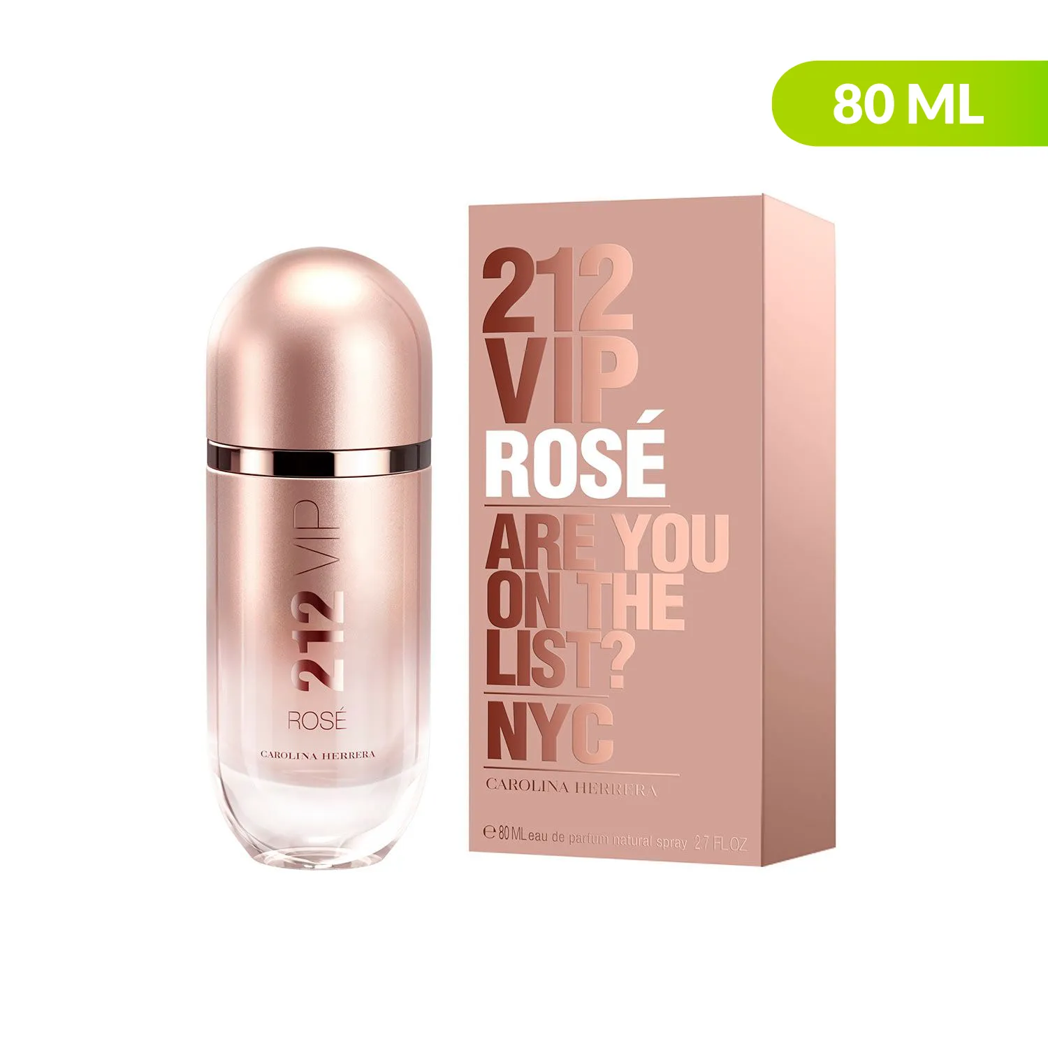212 Vip Rose, Carolina Herrera, Edp, Mujer, 80ML