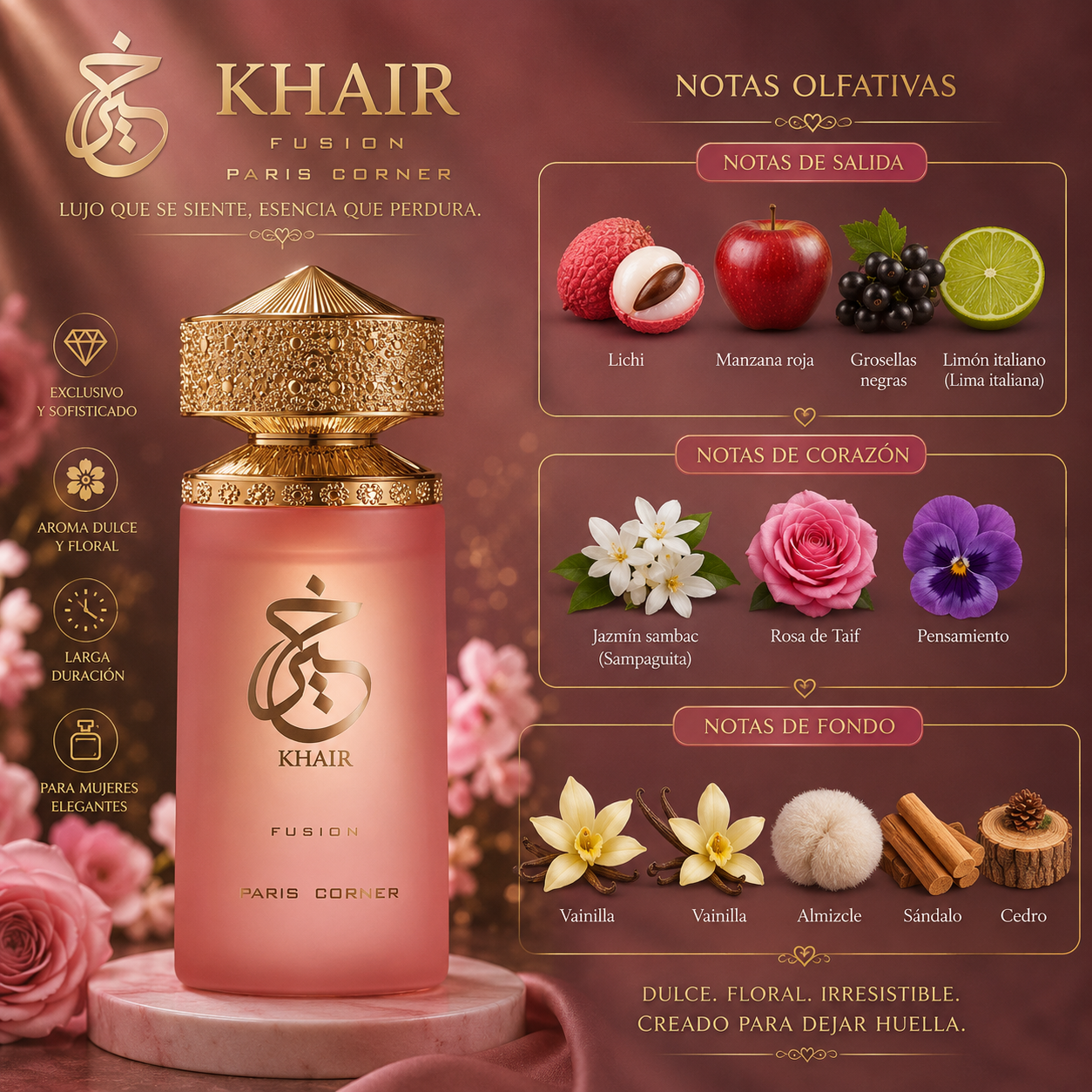 Khair Fusion, Paris Corner, Eau de Parfum, Unisex, 100ml