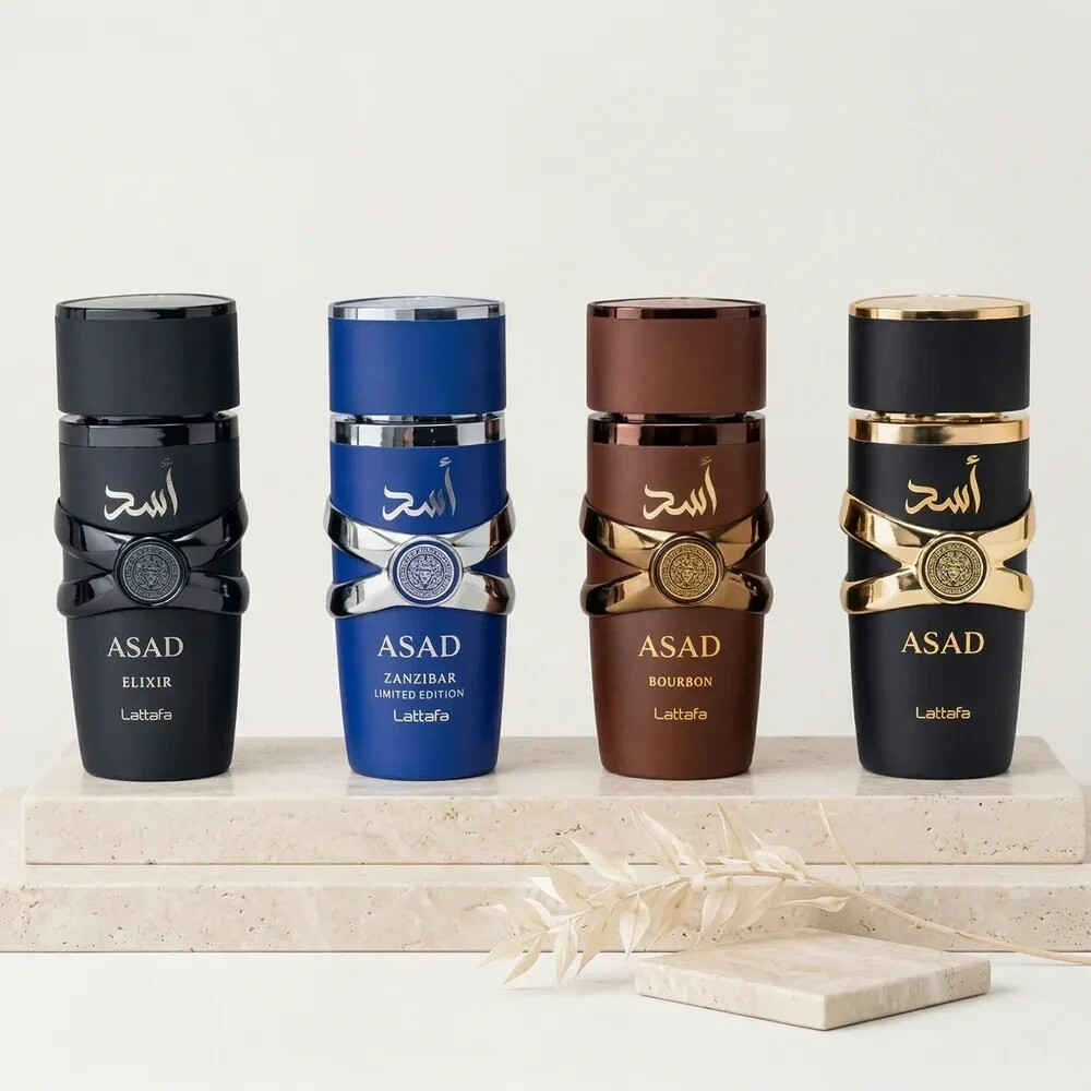 Set Asad Collection, Lattafa, Eau de Parfum, Hombre, 4 X 25 ml