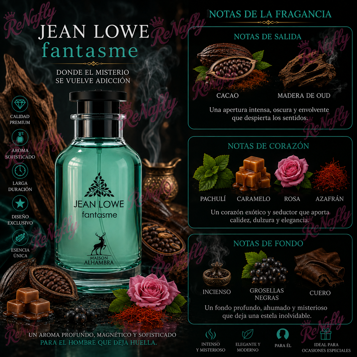 Jean Lowe Fastasme, Maison Alhambra, Eau de Parfum, Unisex, 100ml