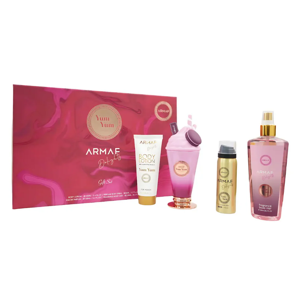 Set Yum Yum Delights Lux, Armaf, Eau De Parfum, Mujer, 4 pcs