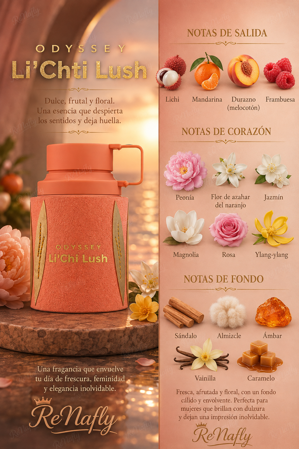 Odyssey Li´Chi Lush, Armaf, Eau De Parfum, Mujer, 100ml