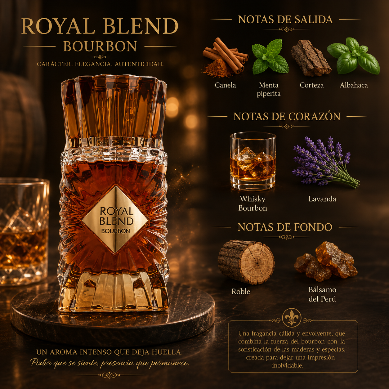 Royal Blend Bourbon, French Avenue, Eau De Parfum, Unisex, 100ml