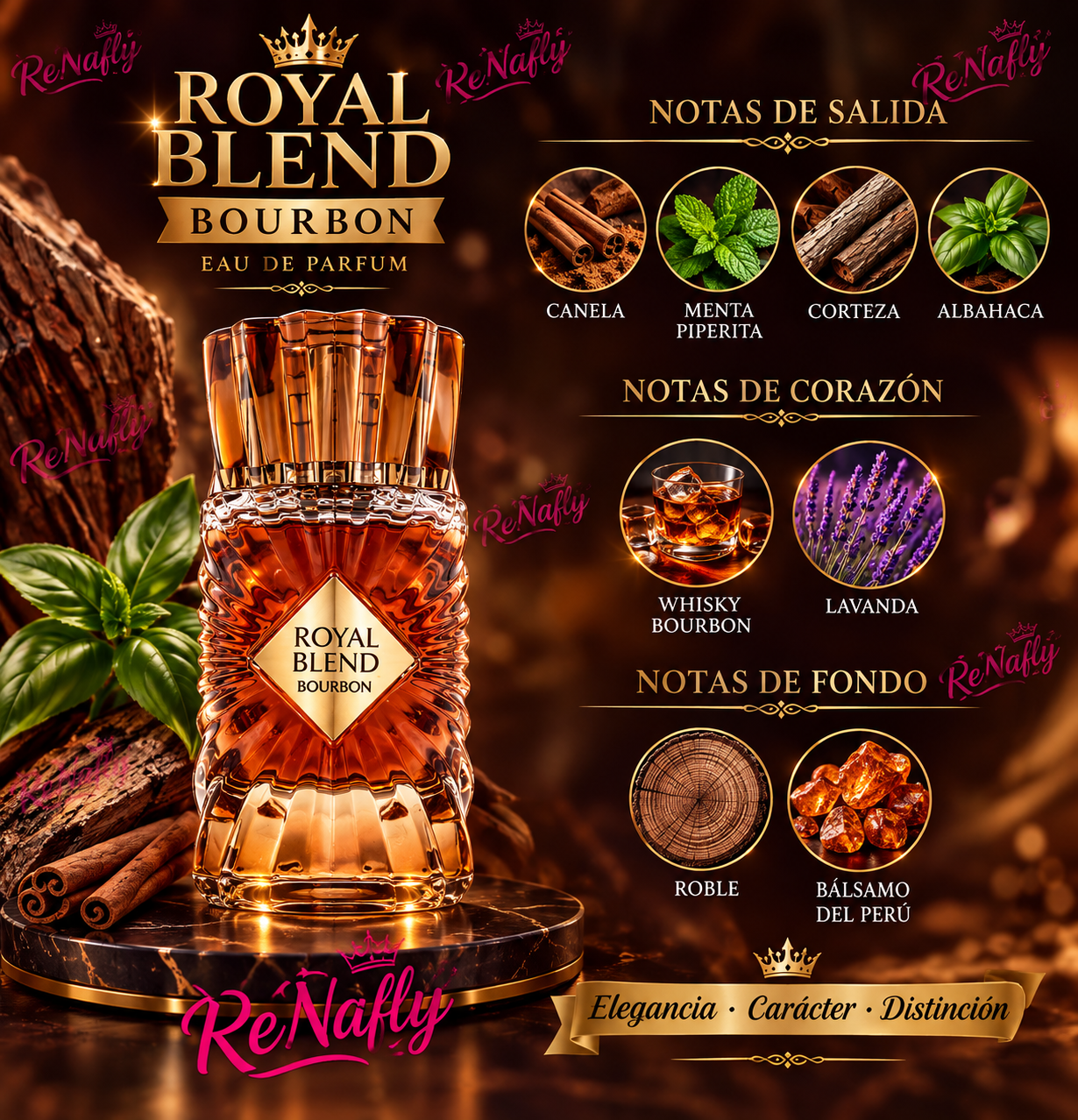 Royal Blend Bourbon, French Avenue, Eau De Parfum, Unisex, 100ml