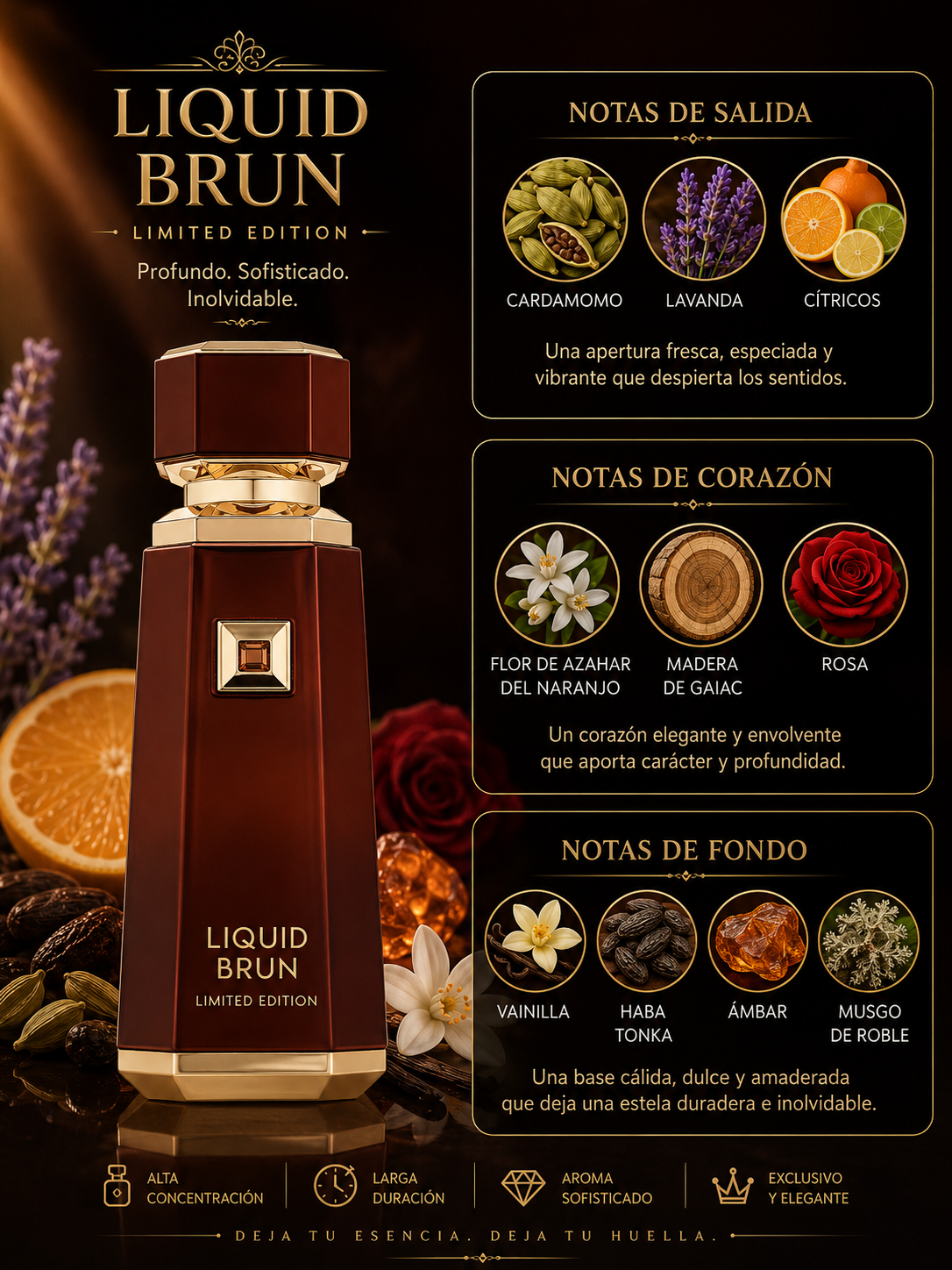Liquid Brun Limited Edition, French Avenue, Eau de Parfum, Unisex, 100ml