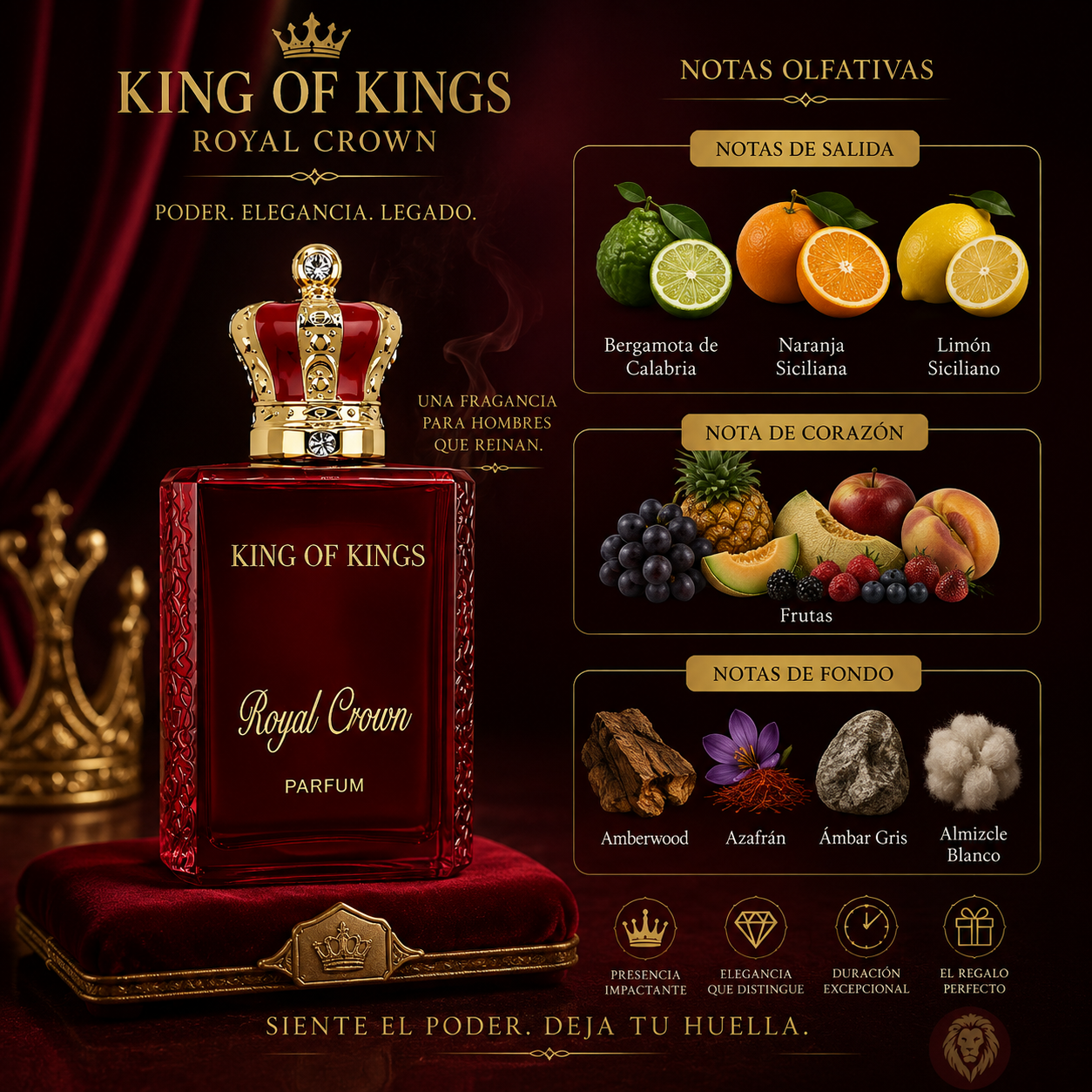 Royal Crown, King Of Kings, Eau De Parfum, Unisex, 100ml