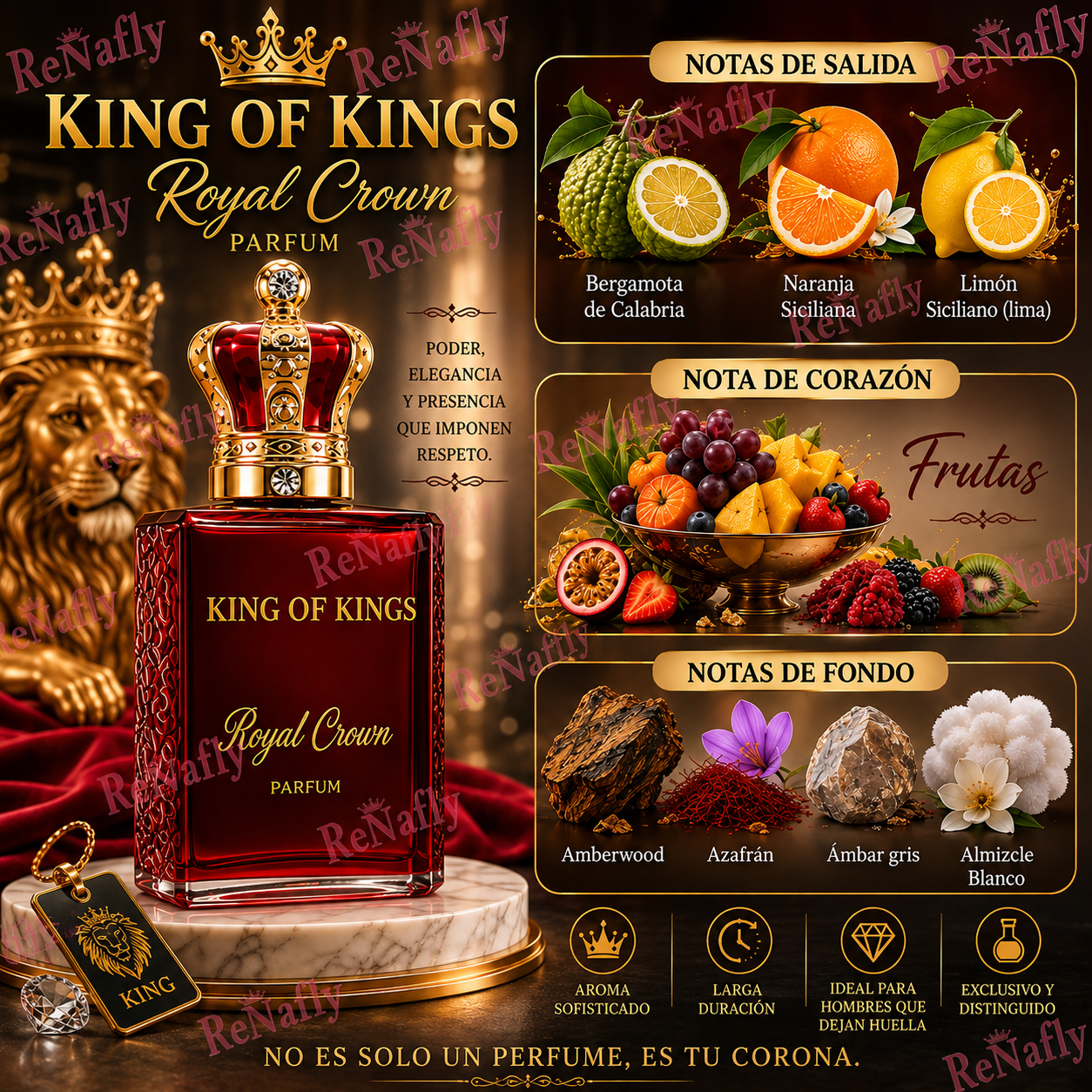 Royal Crown, King Of Kings, Eau De Parfum, Unisex, 100ml