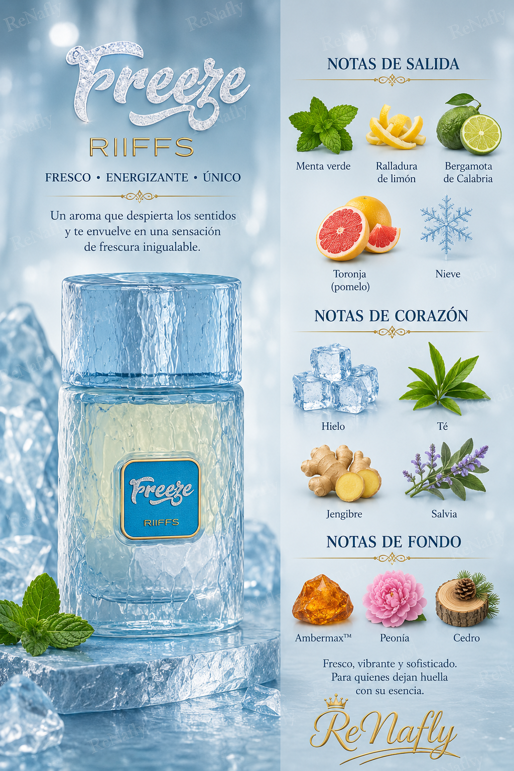 Freeze, Riiffs, Eau de Parfum, Unisex, 100ml