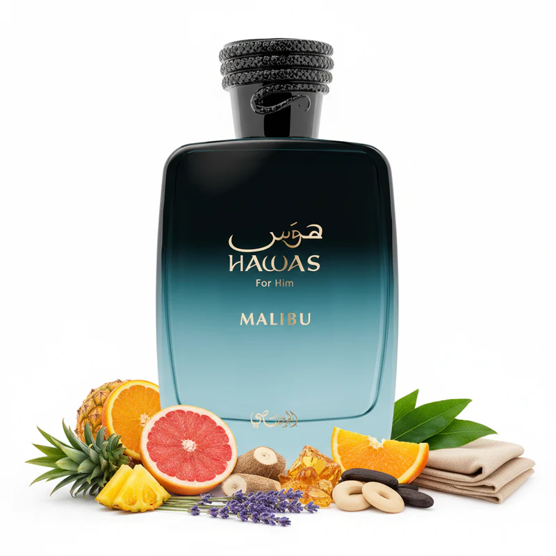 Hawas Malibu, Rasasi, Eau de Parfum, Unisex, 100ml