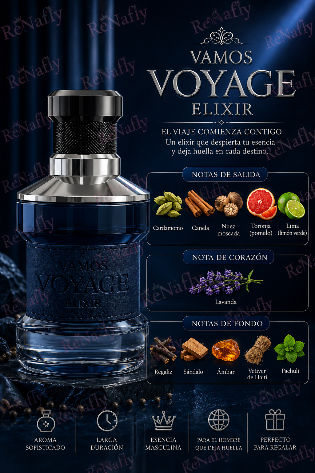 Vamos Voyage Elixir, Camara, Eau de Parfum, Unisex, 100ml