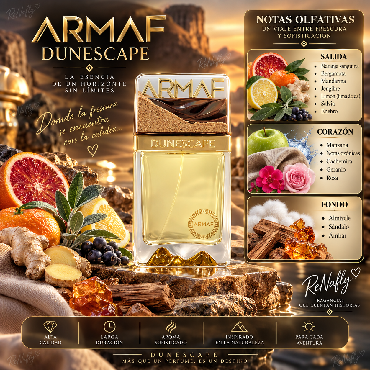 Dunescape, Armaf, Extrait de Parfum, Hombre, 100ml