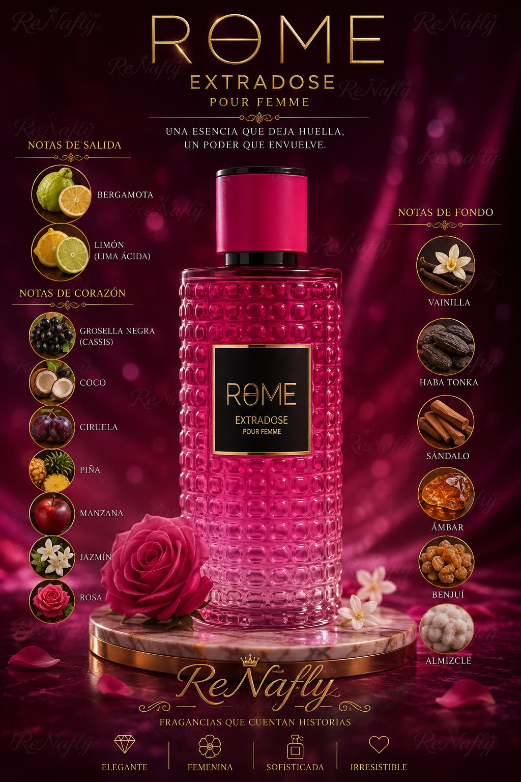 Mast Rome Extradose Pour Femme, Bharara, Eau de Parfum, Mujer, 100ml