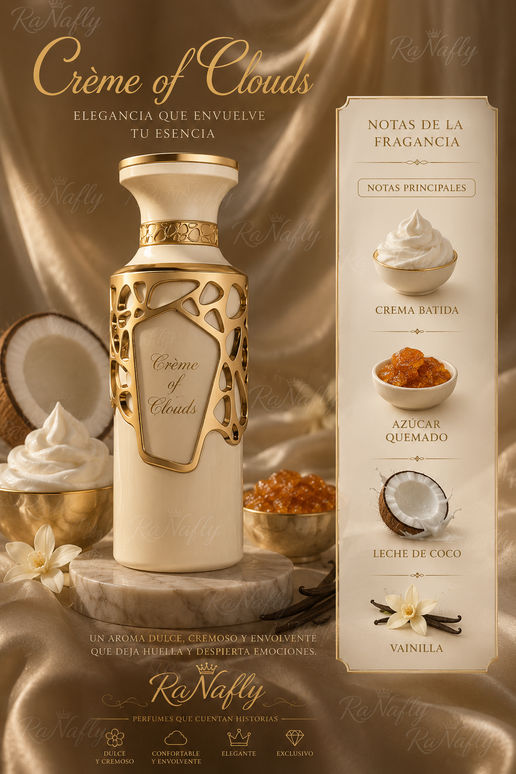 Creme of Clouds, Fragrance World, Eau de Parfum, Mujer, 100ml