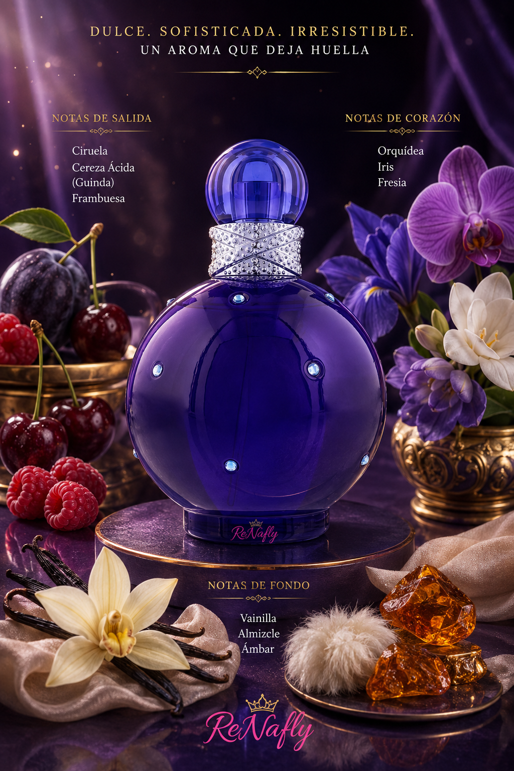 Midnight Fantasy, Britney Spears, Eau de Parfum, Mujer, 100ml