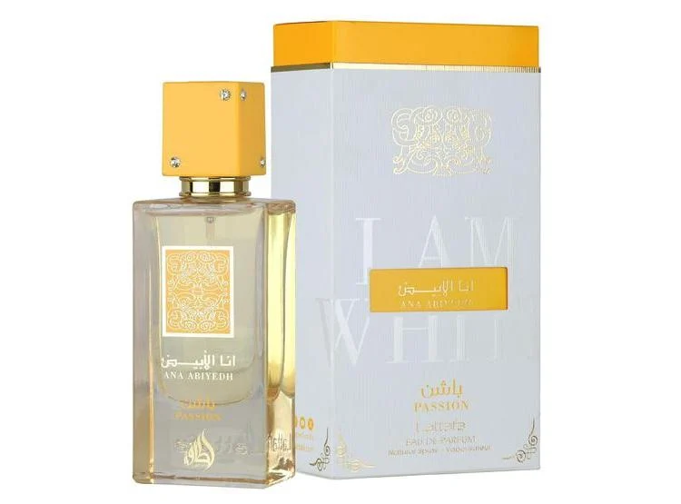 Ana Abiyedh Passion, Lattafa, Eau de Parfum, Mujer, 80ml