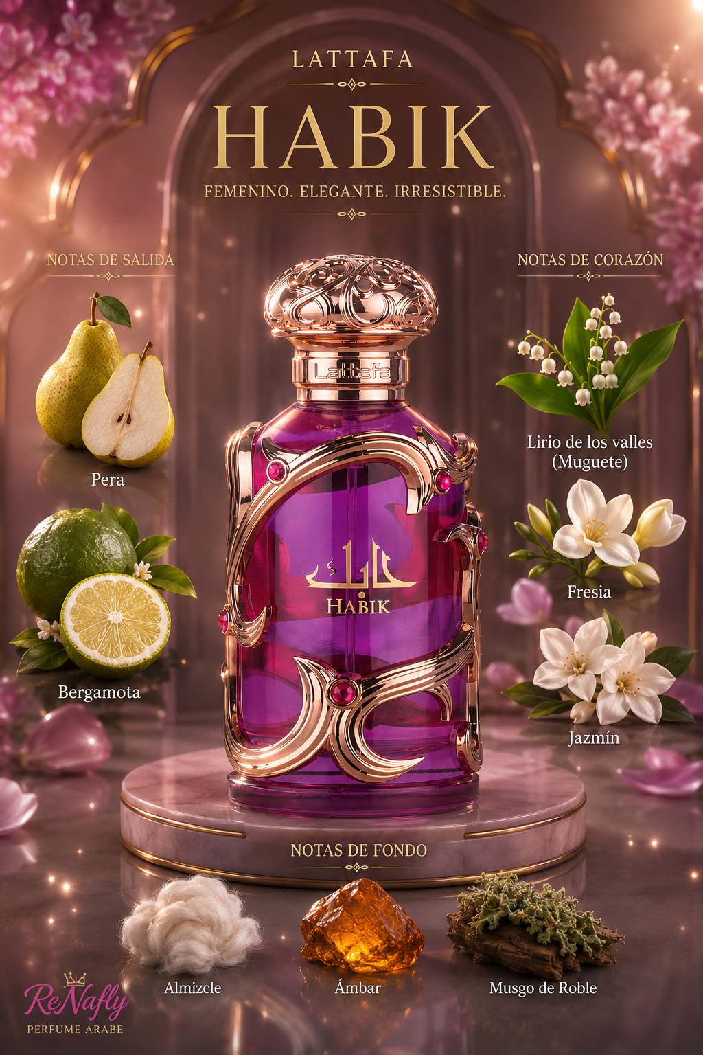 Habik, Lattafa, Eau de Parfum, Mujer, 100ml