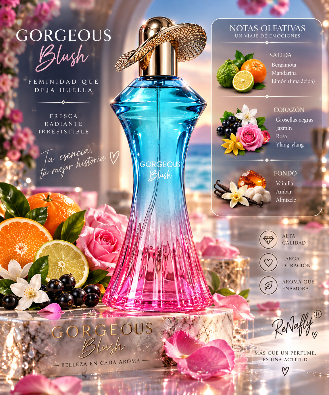 Gorgeous Blush, Bharara, Eau de Parfum, Women, 100ml