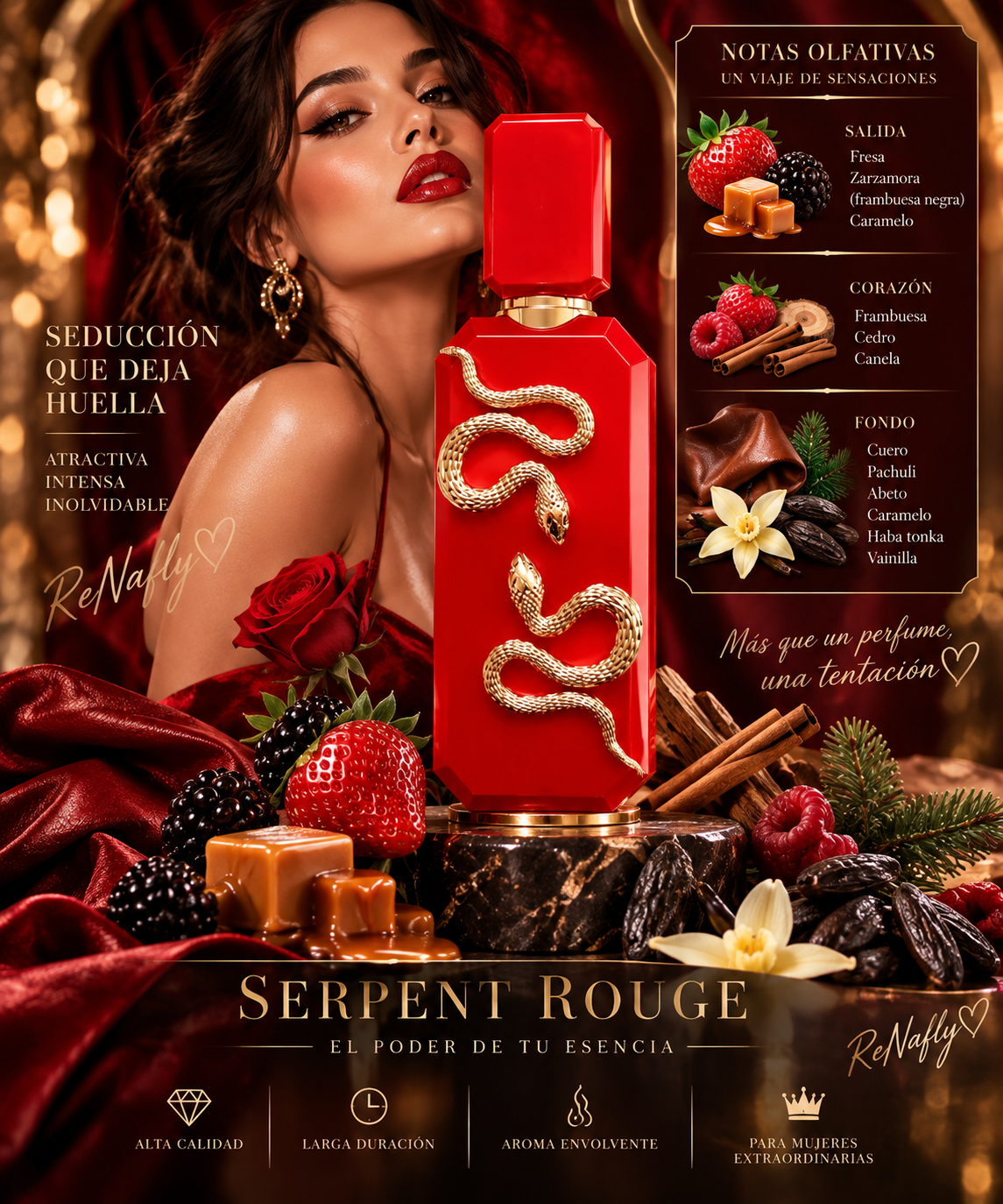 Veneno Scarlet, French Avenue, Eau de Parfum, Unisex, 100ml