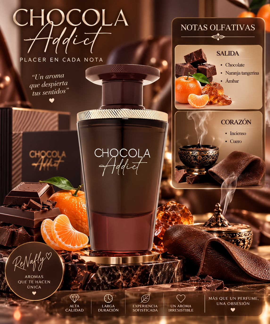 Chocola Addict, French Avenue, Eau de Parfum, Unisex, 100ml 100