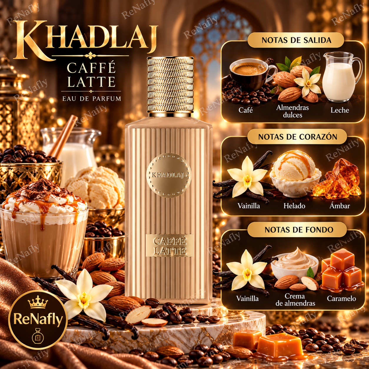 Caffe Latte, Khadlaj, Eau de Parfum, Unisex, 100ml