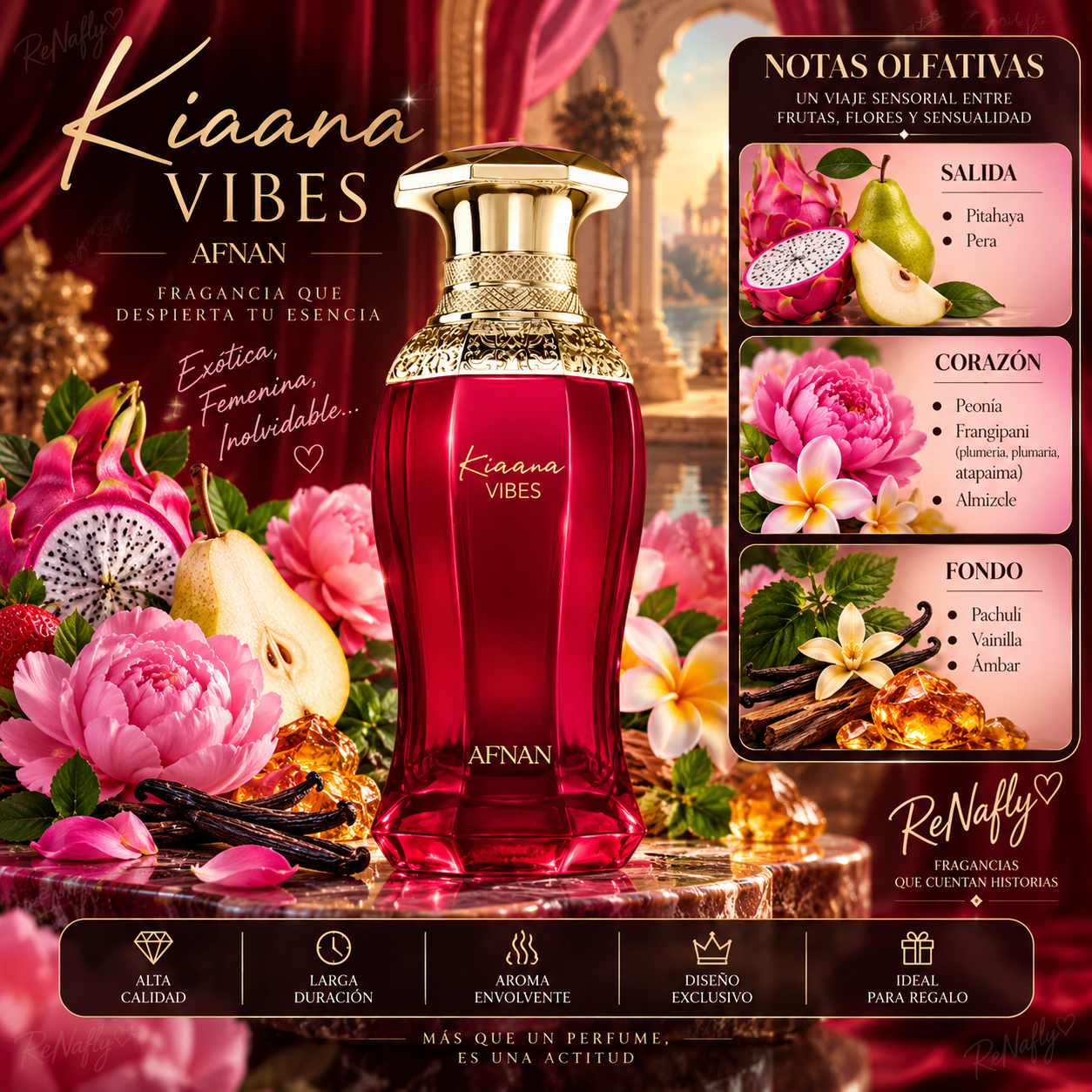 Kiaana Vibes, Afnan, Eau de Parfum, Woman, 100ml