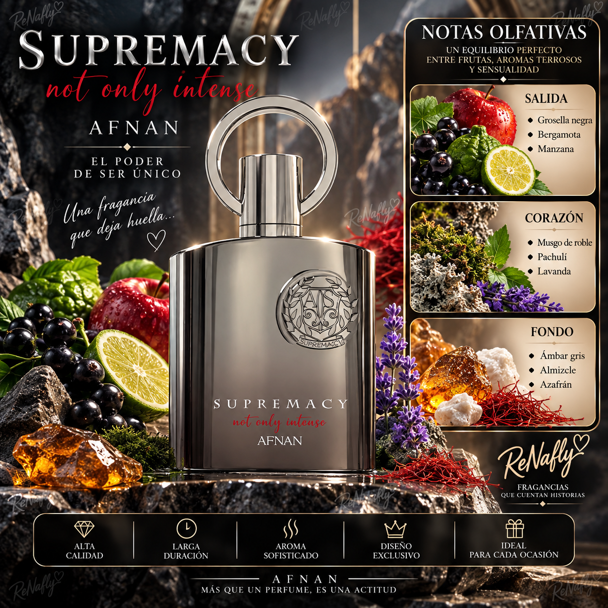 Supremacy Not Only Intense, Afnan, Extrait de Parfum, Men, 100ml