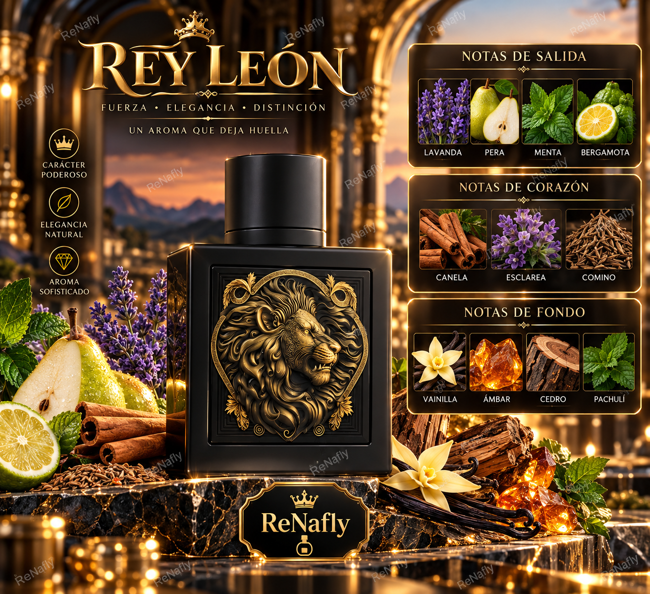 Lion, Rayhaan, Eua de Parfum, Hombre, 100ml