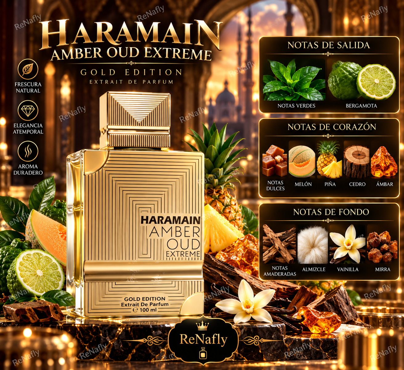 Amber Oud Gold Edition Extreme, Extrait de Parfum, Unisex, 100ml