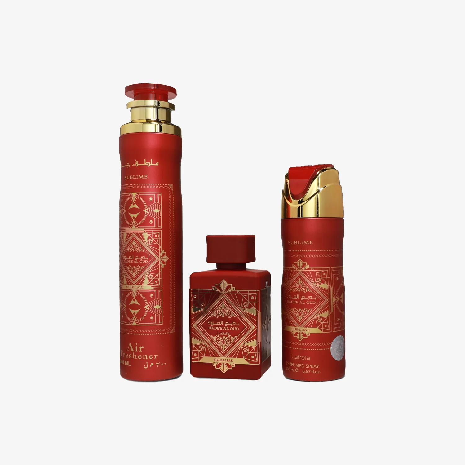 Set Badee Al Oud Sublime, Lattafa, Eau de Parfum, 3pcs
