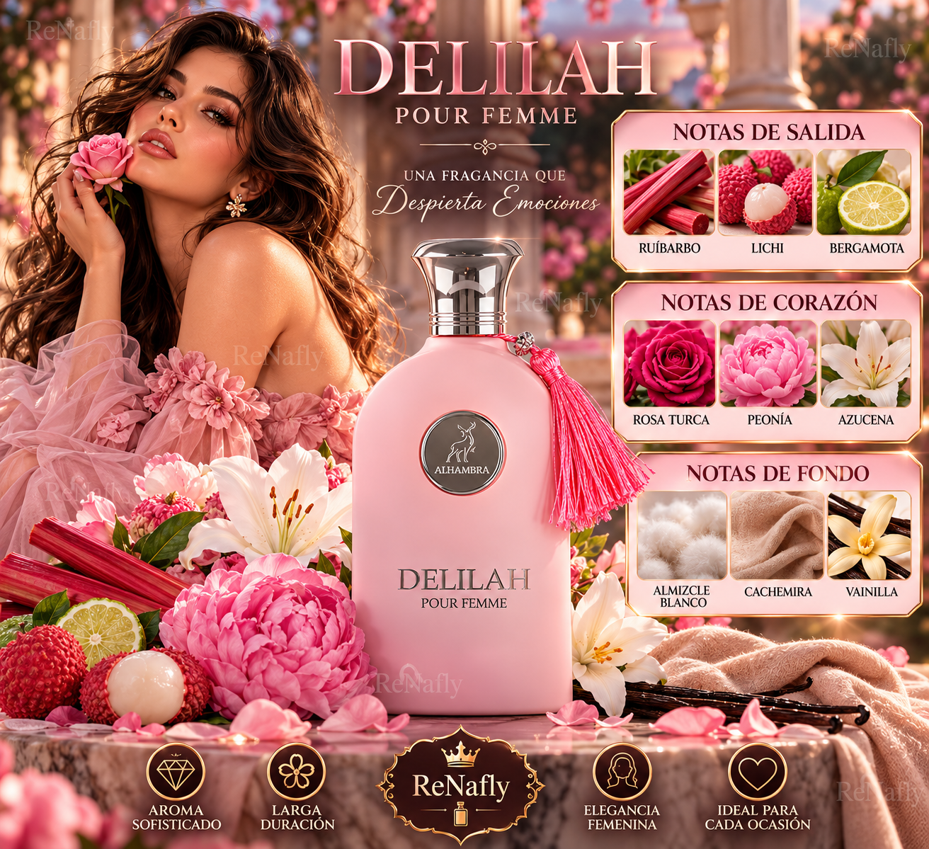 Delilah, Maison Alhambra, Eau de Parfum, Mujer, 100ml