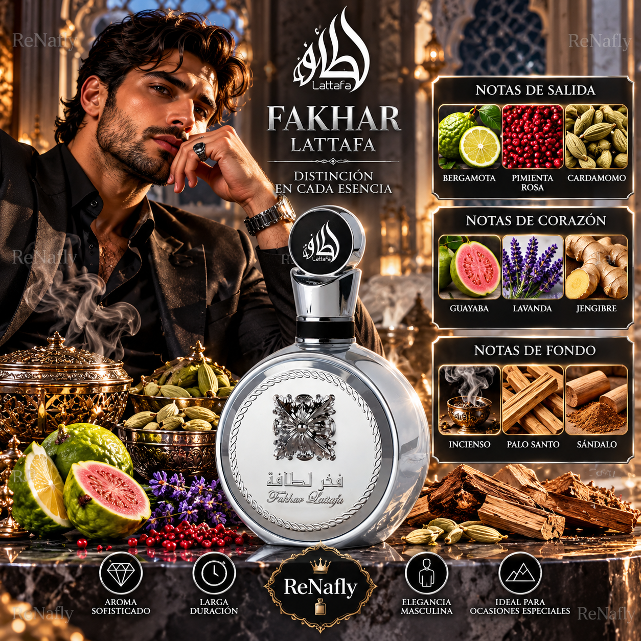 Fakhas Platin, Lattafa, Eau de Parfum, Unisex, 100ml