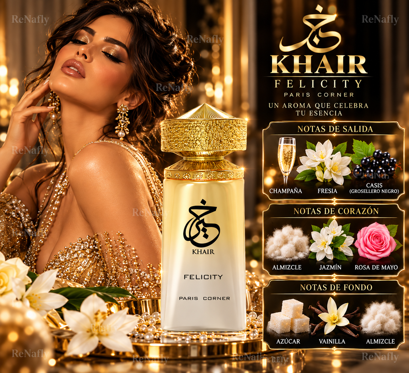 Khair Felicity, Paris Corner, Eau de Parfum, Mujer, 100ml