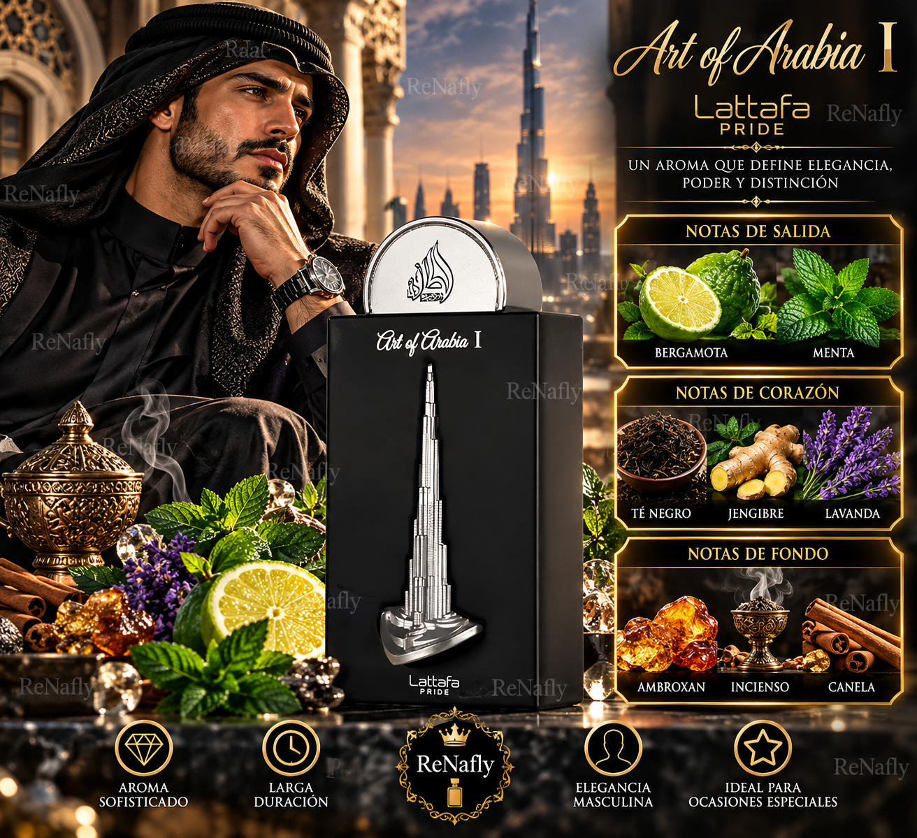 Art of Arabia I, Lattafa, Eau de Parfum, Hombre, 100ml