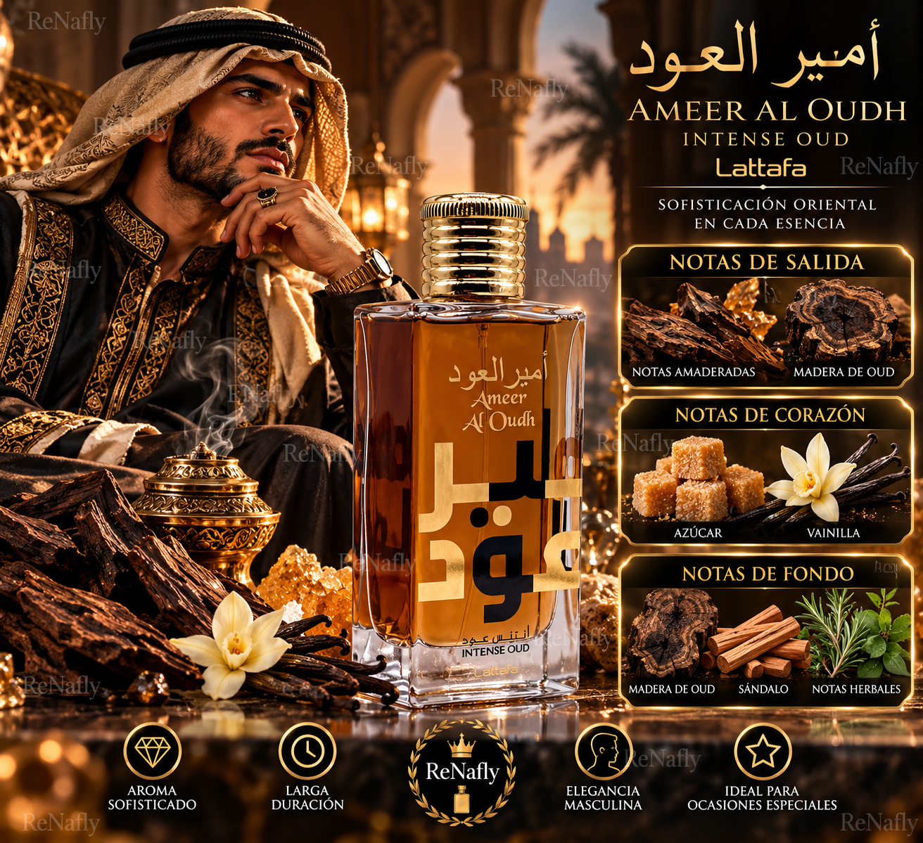 Ameer Al Oud Intense, Lattafa, Eau de Parfum, Unisex, 100ml