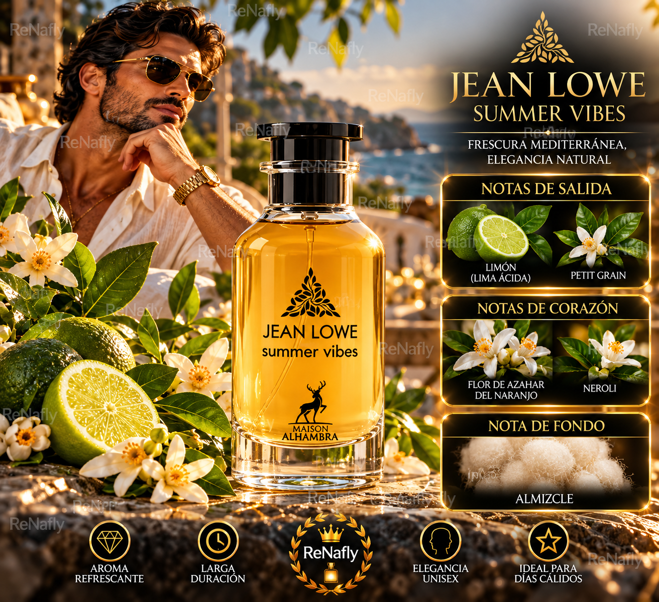 Jean Lowe Summer Vibes, Maison Alhambra, Eau de Parfum, Unisex, 100ml