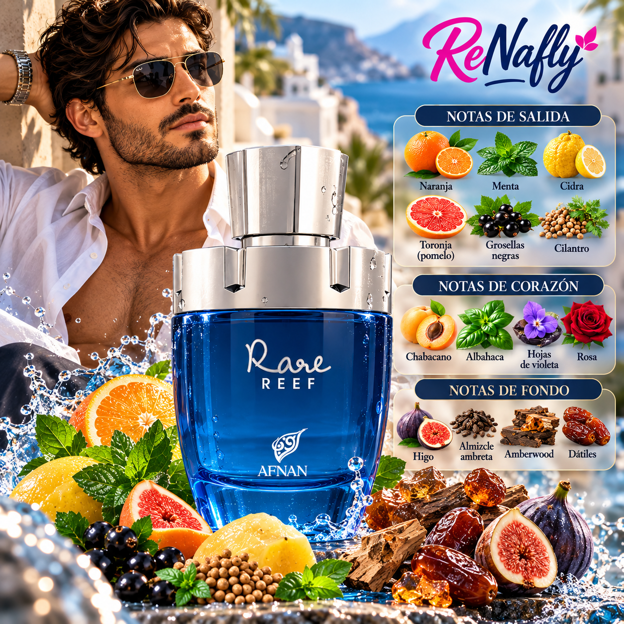 Rare Reef, Afnan, Eau de Parfum, Unisex, 100ml