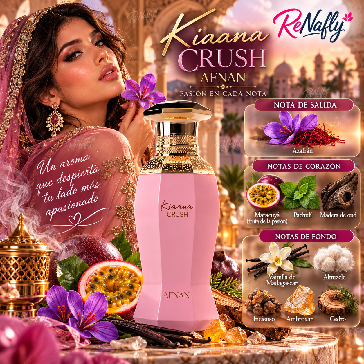 Kiaana Crush, Afnan, Eau de Parfum, Mujer, 100ml
