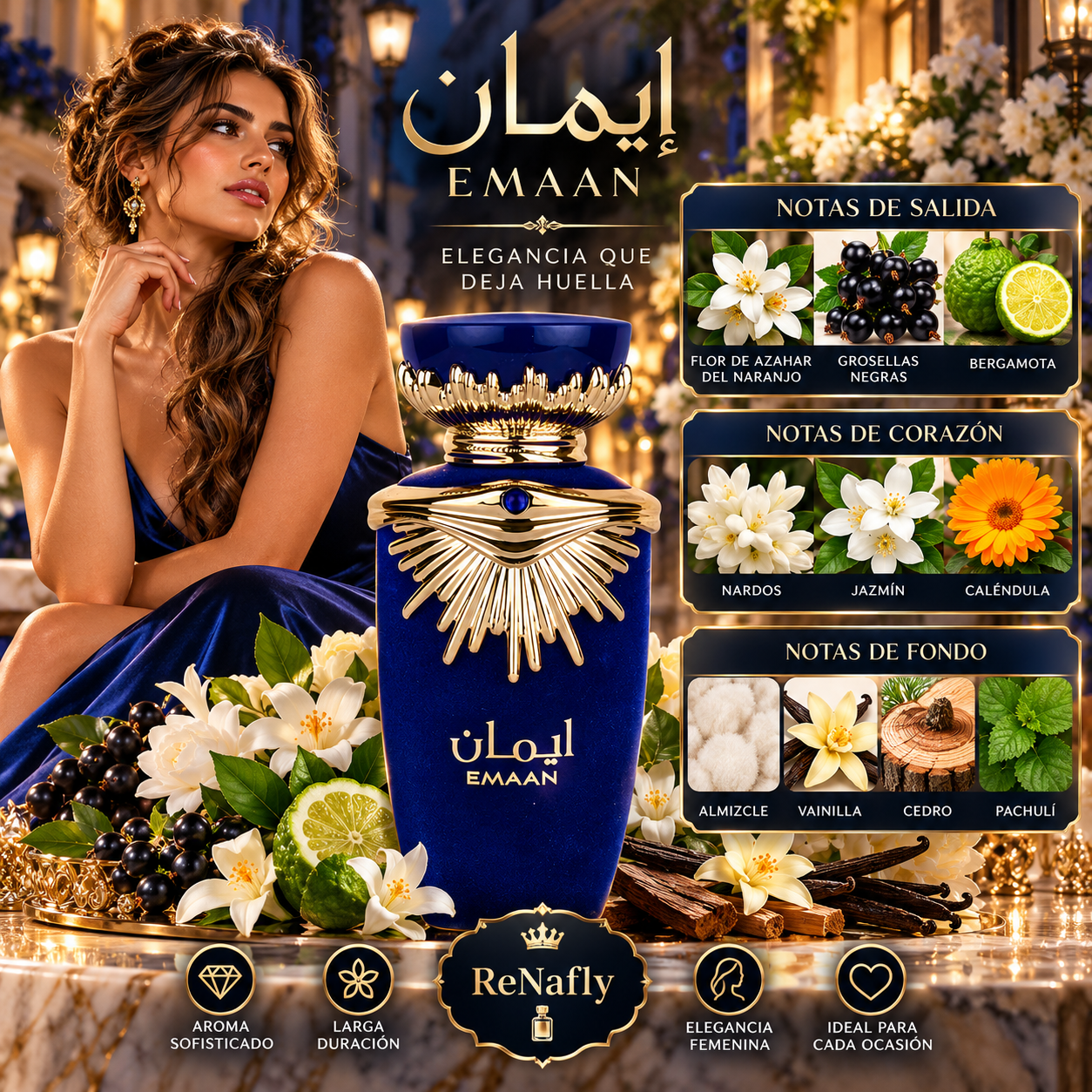 Emaan, Lattafa, Eau de Parfum, Mujer, 100ml