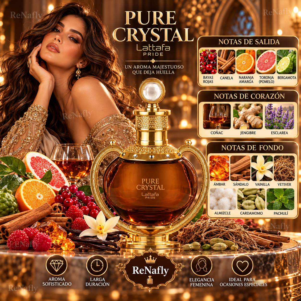 Pure Crystal, Lattafa, Eau de Parfum, Unisex, 100ml
