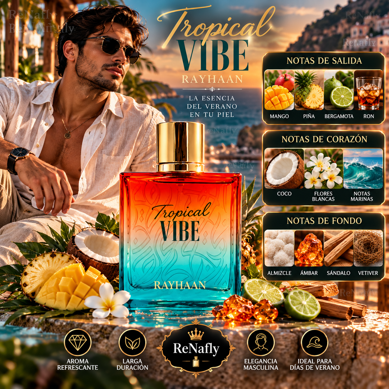 Tropical Vibe, Rayhaan, Eau de Parfum, Unisex, 100ml