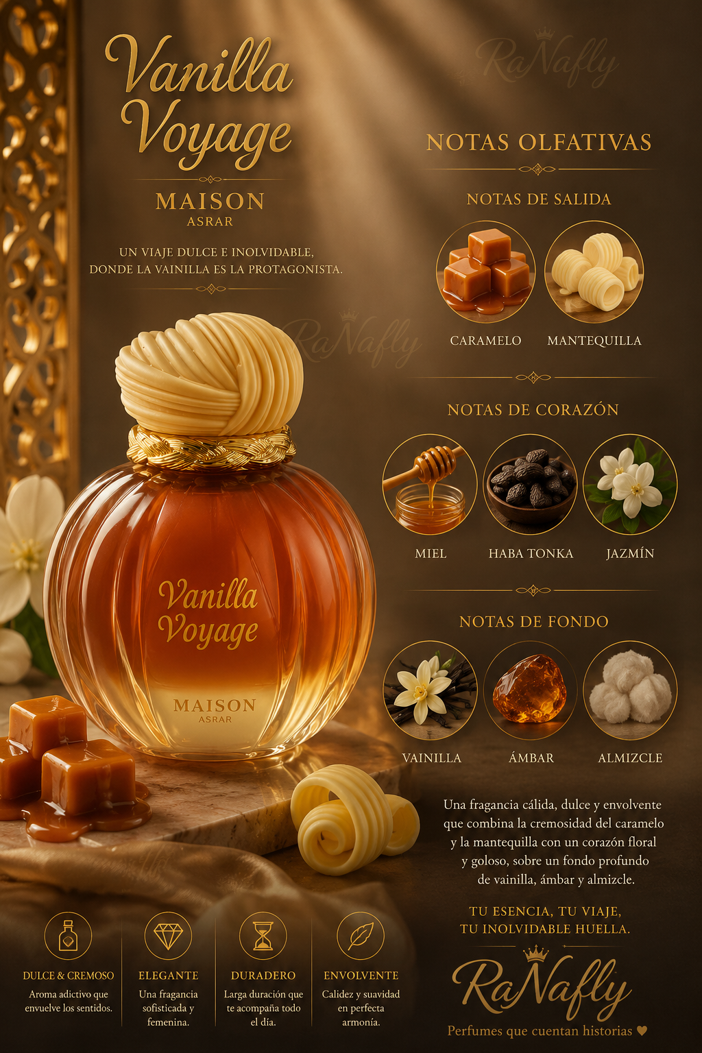Vanilla Voyage, Maison Asrar, Eau de Parfum, Unisex, 100ml